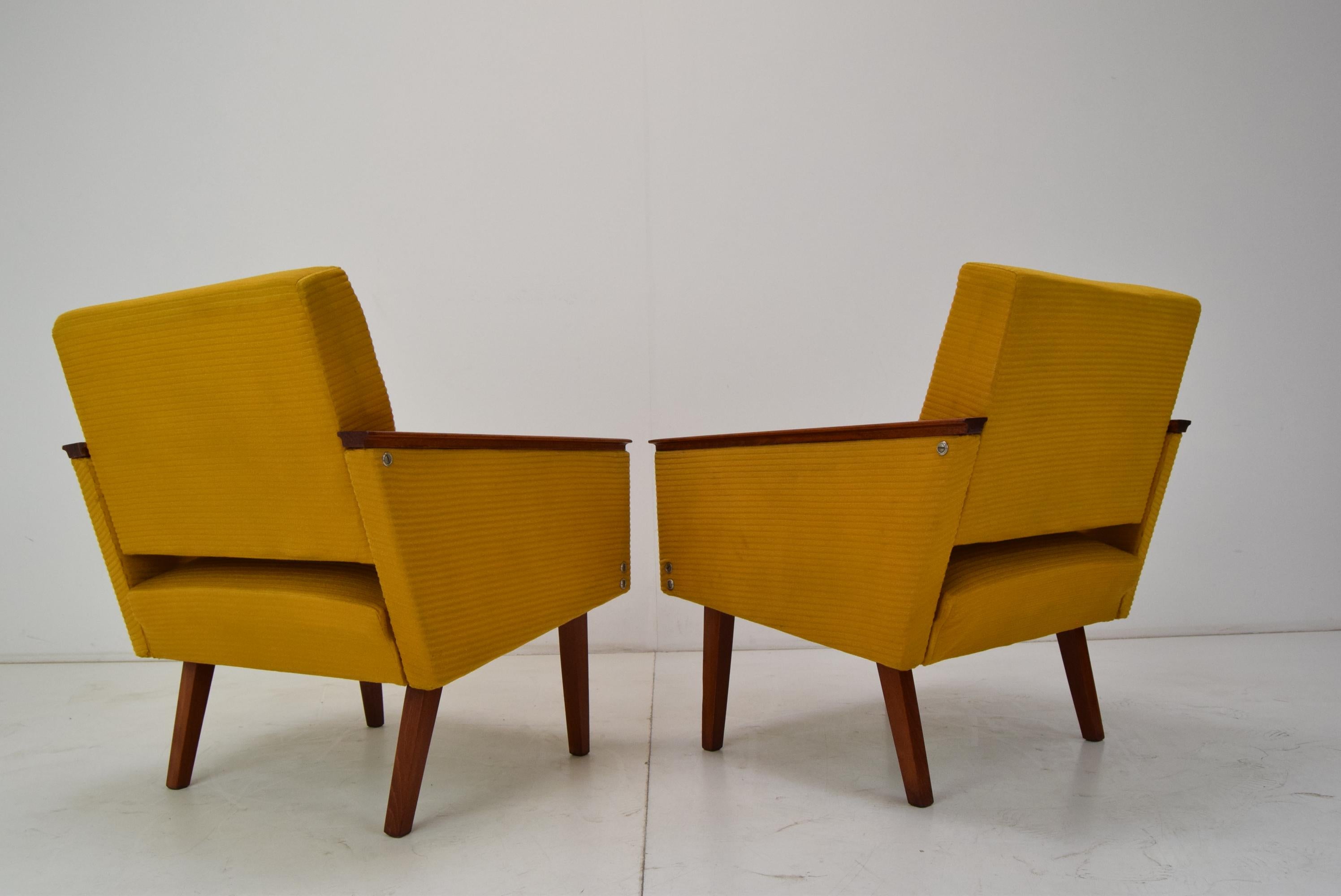 Set of two Armchairs, Czechoslovakia, 1960's. For Sale 1