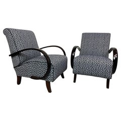 Set of two art deco armchairs by Jindřich Halabala