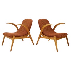 Set of Two Lounge Chairs Designed by Jan Vaněk for Krásná Jizba, 1960's