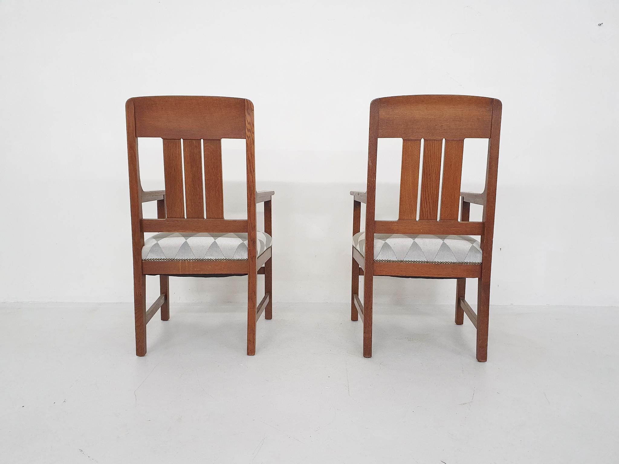 Satz von zwei Art-Déco-Sesseln, Loungesessel, Niederlande 1930er Jahre (Mitte des 20. Jahrhunderts) im Angebot
