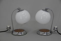 Set of Two Art Deco Table Lamps, 1930s