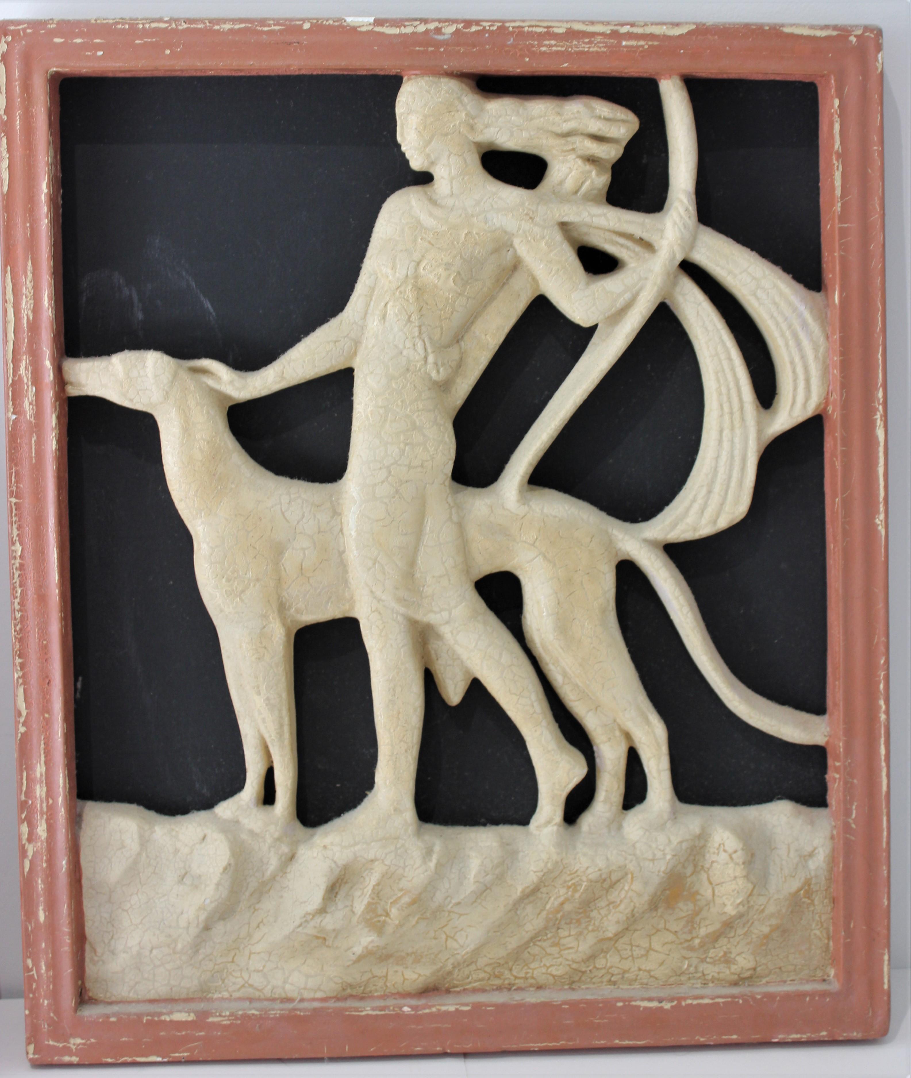 20th Century Set of Two Art Deco Wall Plaques