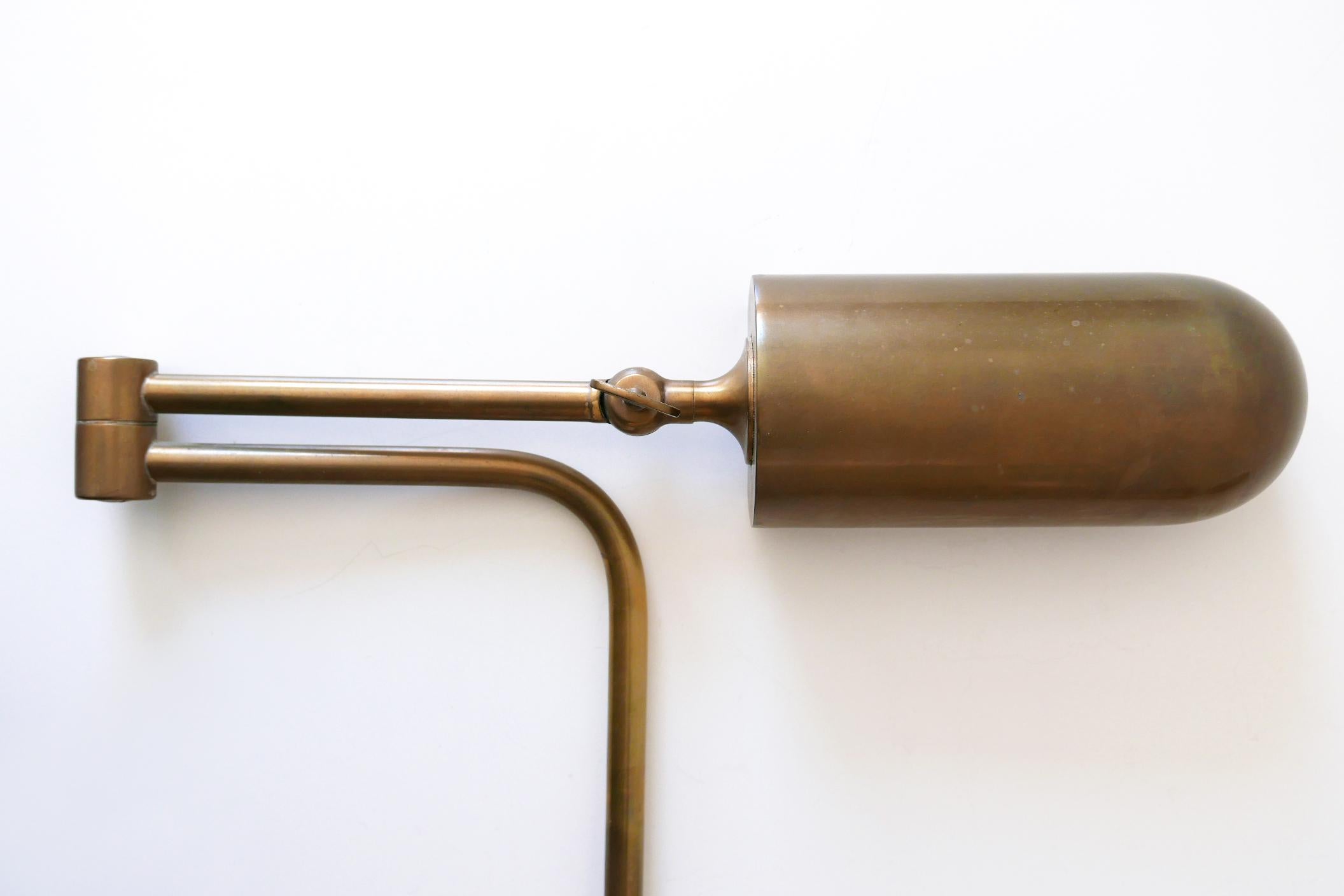 Set of Two Articulated Wall Lamps or Reading Lights by Florian Schulz, 1980s 4