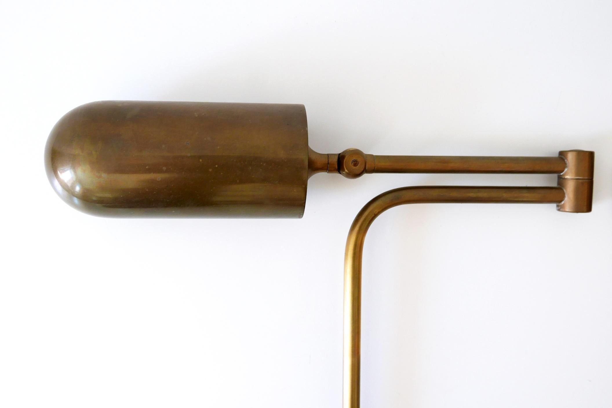 Set of Two Articulated Wall Lamps or Reading Lights by Florian Schulz, 1980s 5