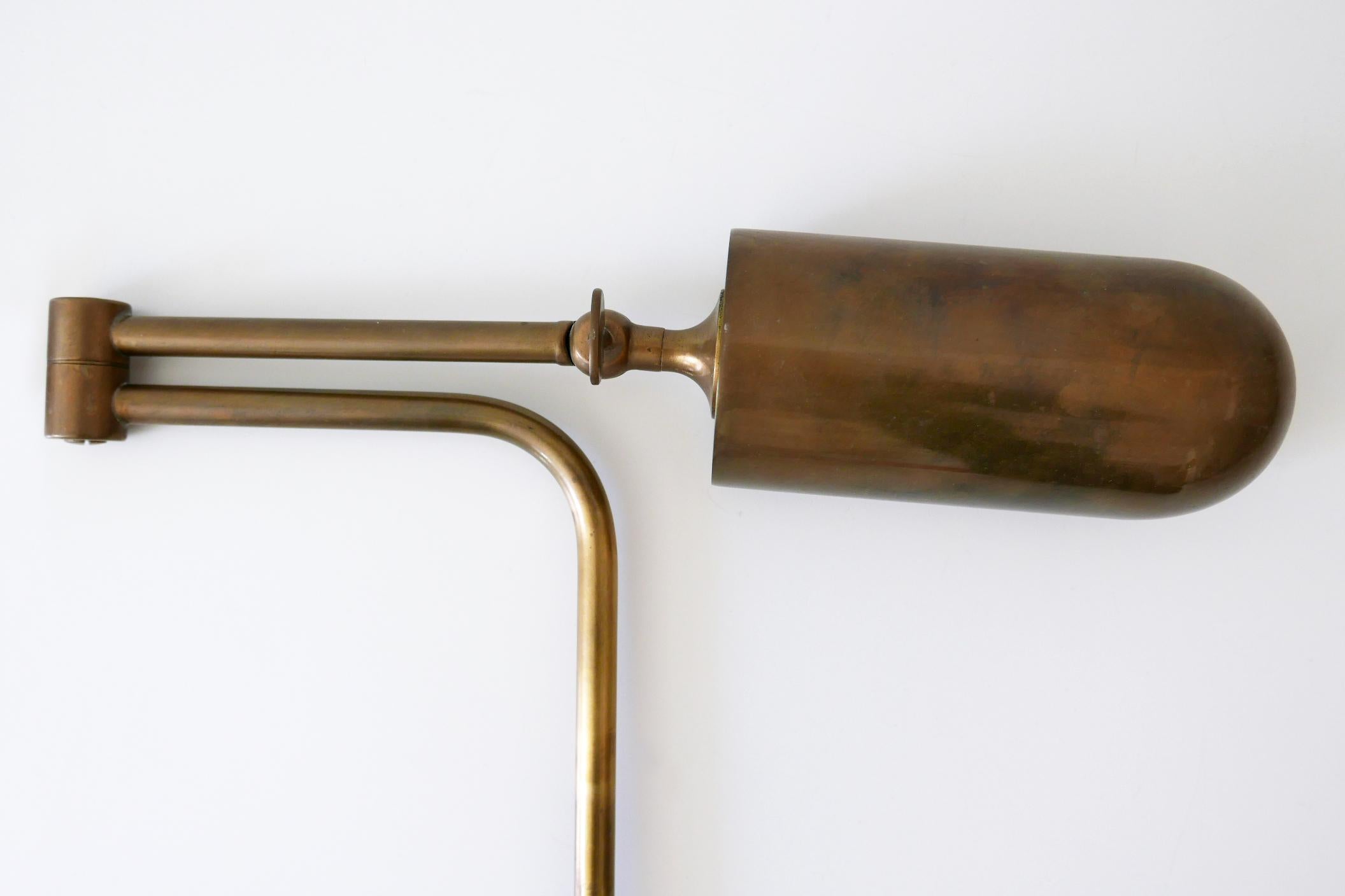Set of Two Articulated Wall Lamps or Reading Lights by Florian Schulz, 1980s 6