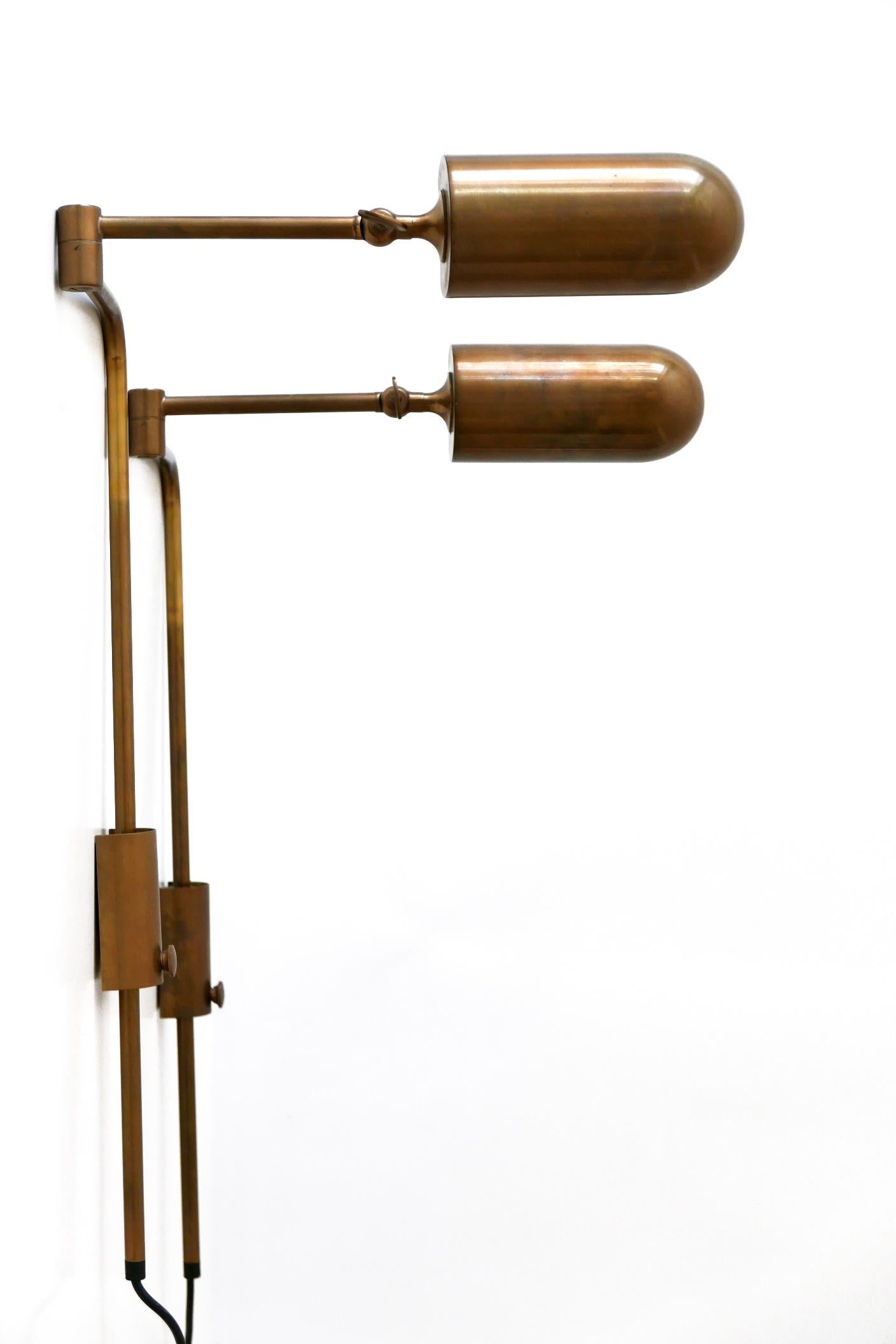 Set of Two Articulated Wall Lamps or Reading Lights by Florian Schulz, 1980s 1