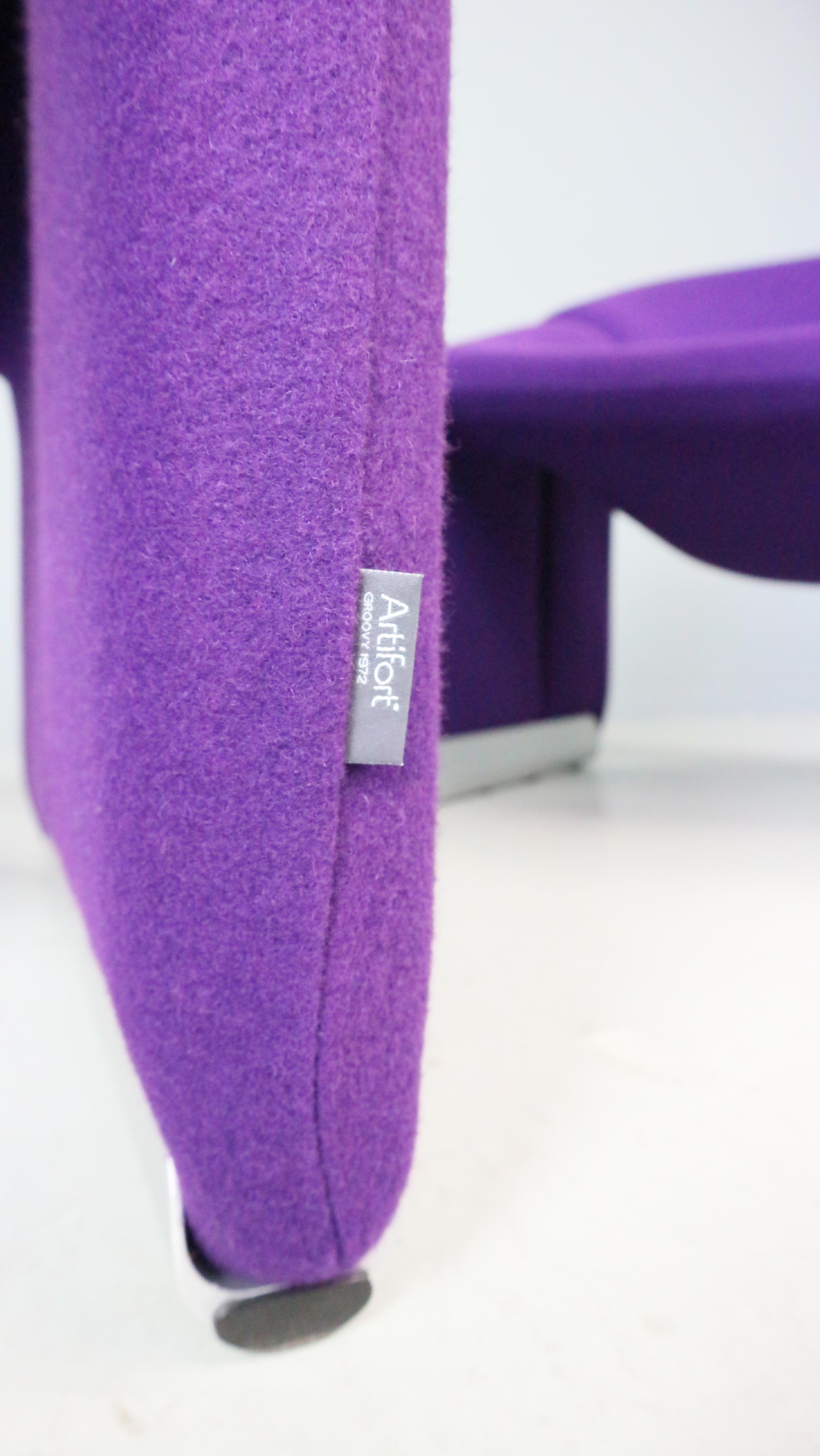Set di due poltrone Artifort F598 Groovy Armchair di Pierre Paulin, M. I. in vendita 3