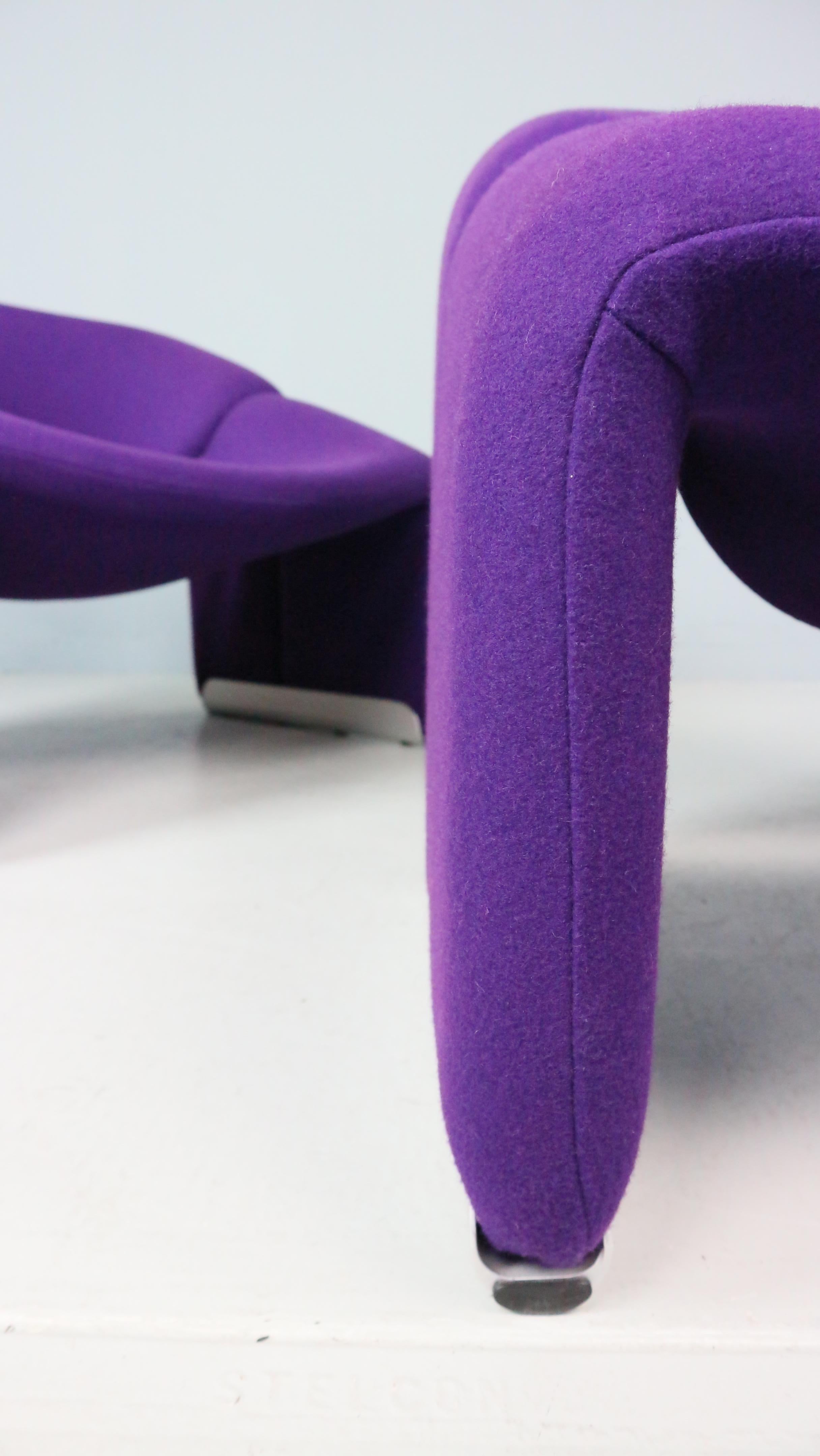 Set di due poltrone Artifort F598 Groovy Armchair di Pierre Paulin, M. I. in vendita 2