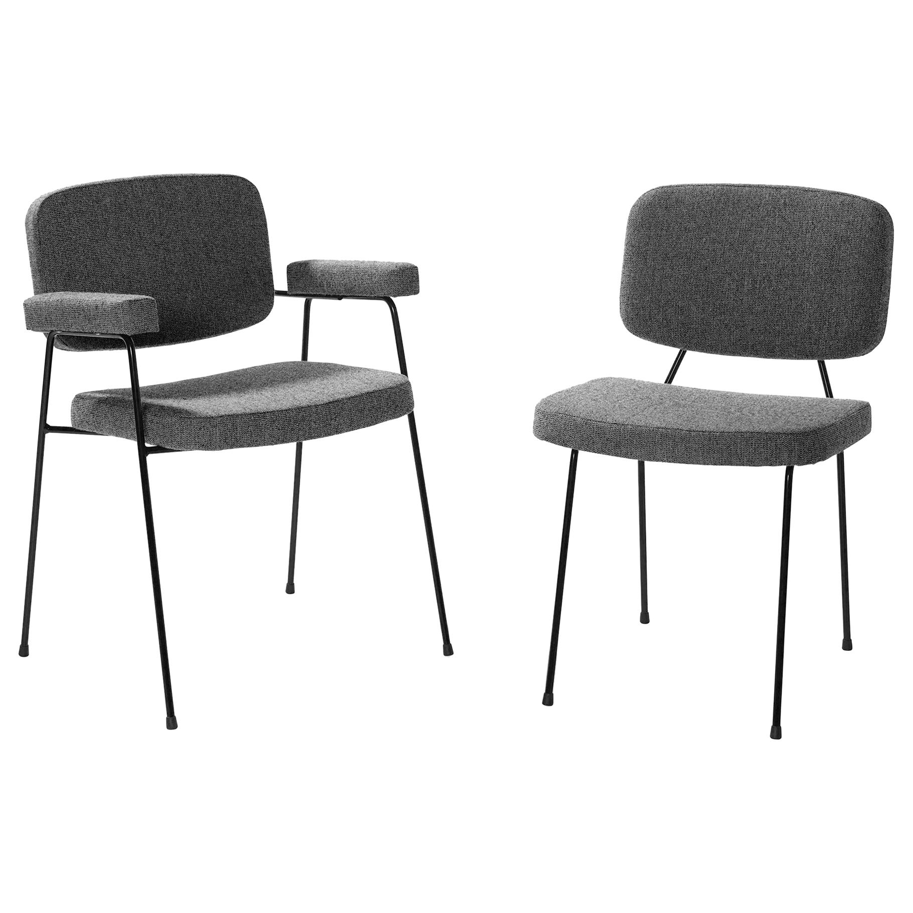 Set of Two Artifort Moulin Chairs in Raf Simons Fabric by Pierre Paulin