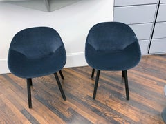 Set of Two Artifort Velvet Beso Armchairs Designed by Khodi Feiz
