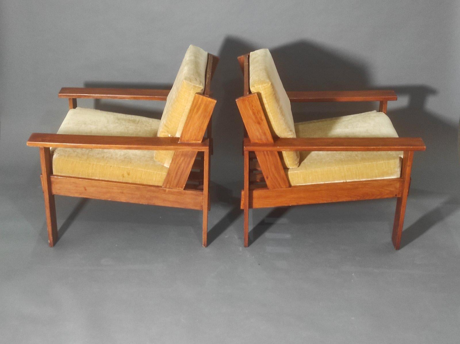 Attributed Esko Pajamies Longue Chair Set of Two 1960s