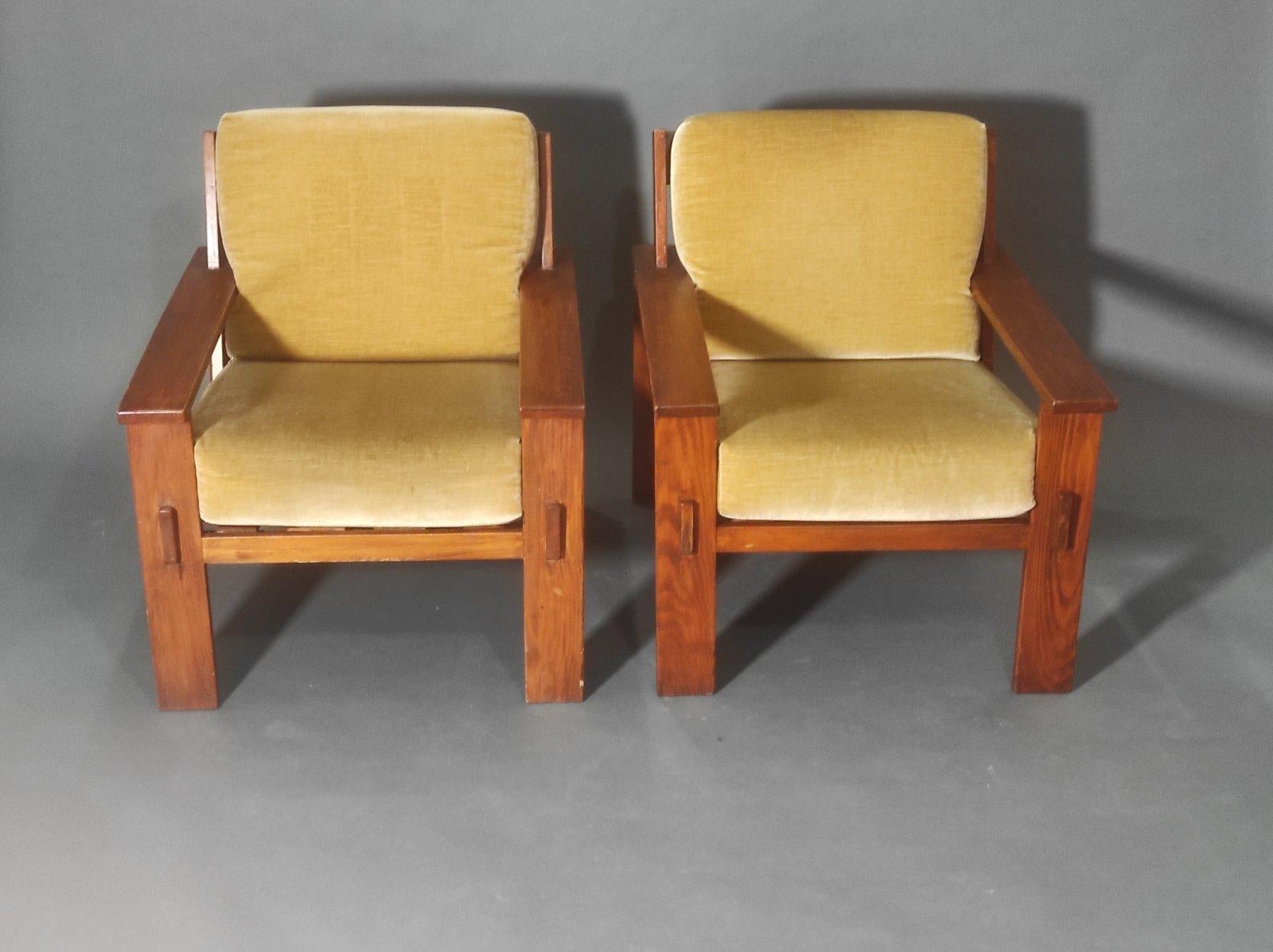 Mid-Century Modern Ensemble de deux chaises longues attribuées Esko Pajamies des années 1960 en vente