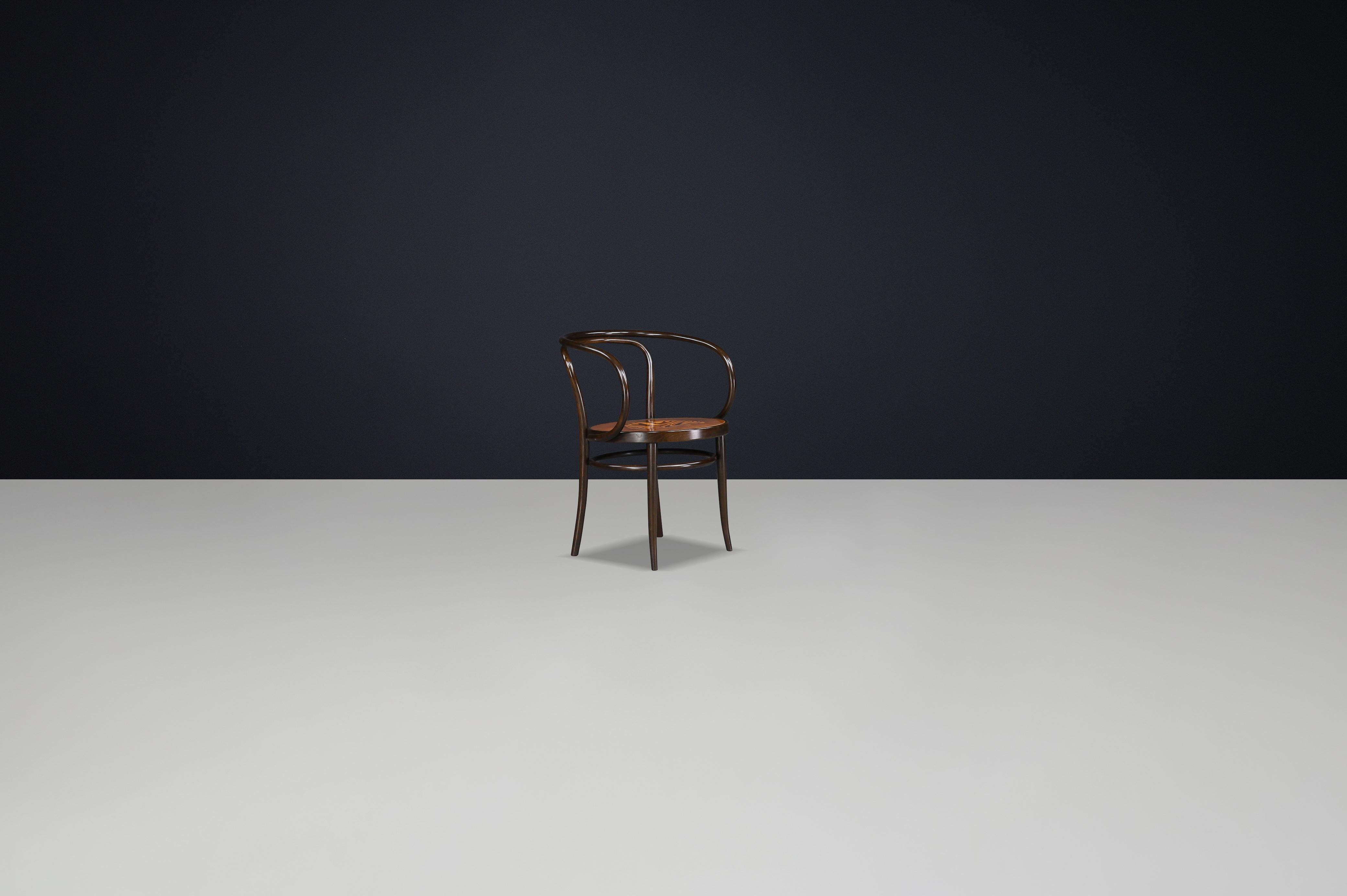 Set of Two Authentic Thonet Bentwood Armchairs, Austria – Late 20th Century For Sale 6