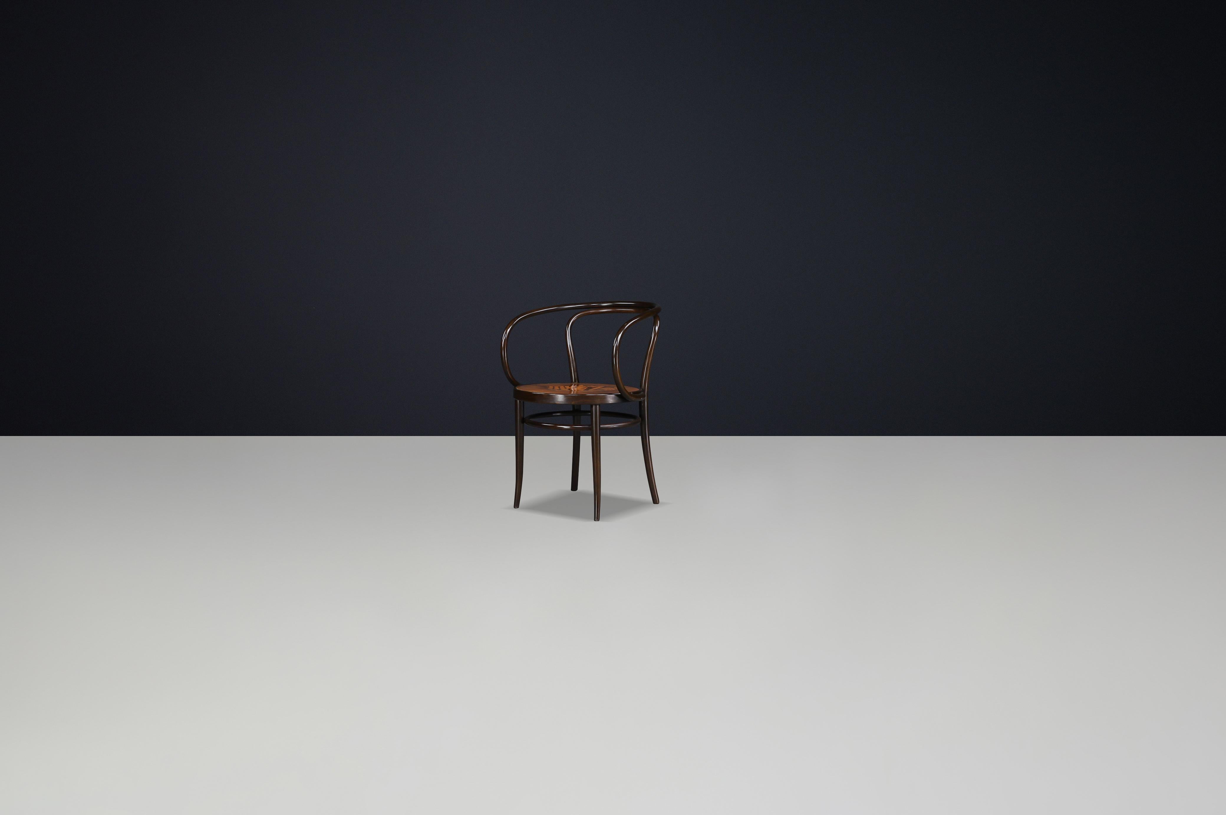 Set of Two Authentic Thonet Bentwood Armchairs, Austria – Late 20th Century For Sale 7