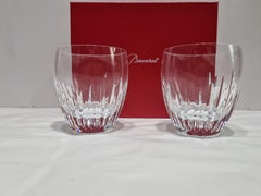 Set Of Two Baccarat Crystal "Massena"  Medium Size Tumbler, France, 2022