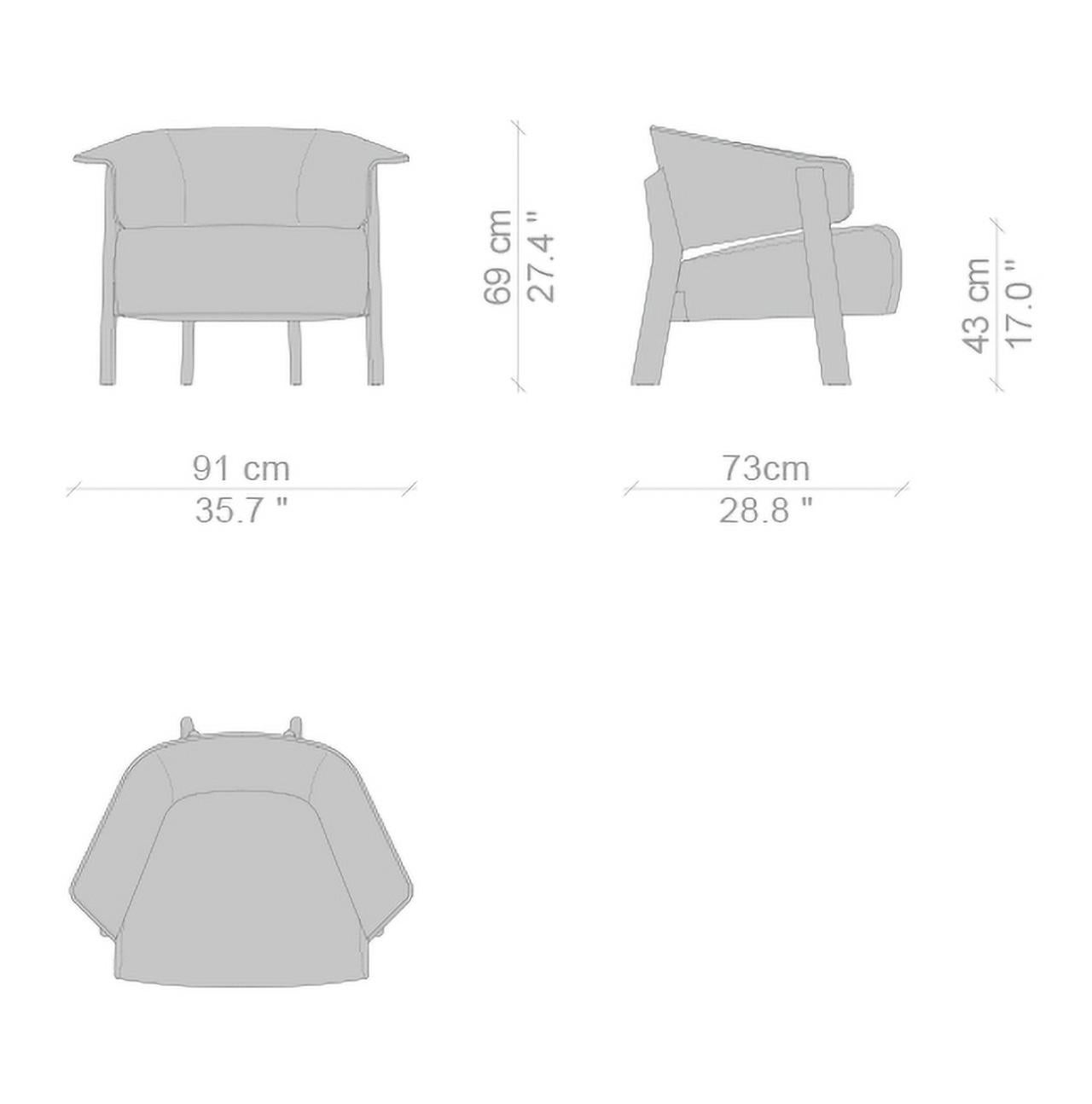 Set aus zwei Sesseln mit Rückenlehne „Back-Wing“ von Patricia Urquiola im Angebot 1