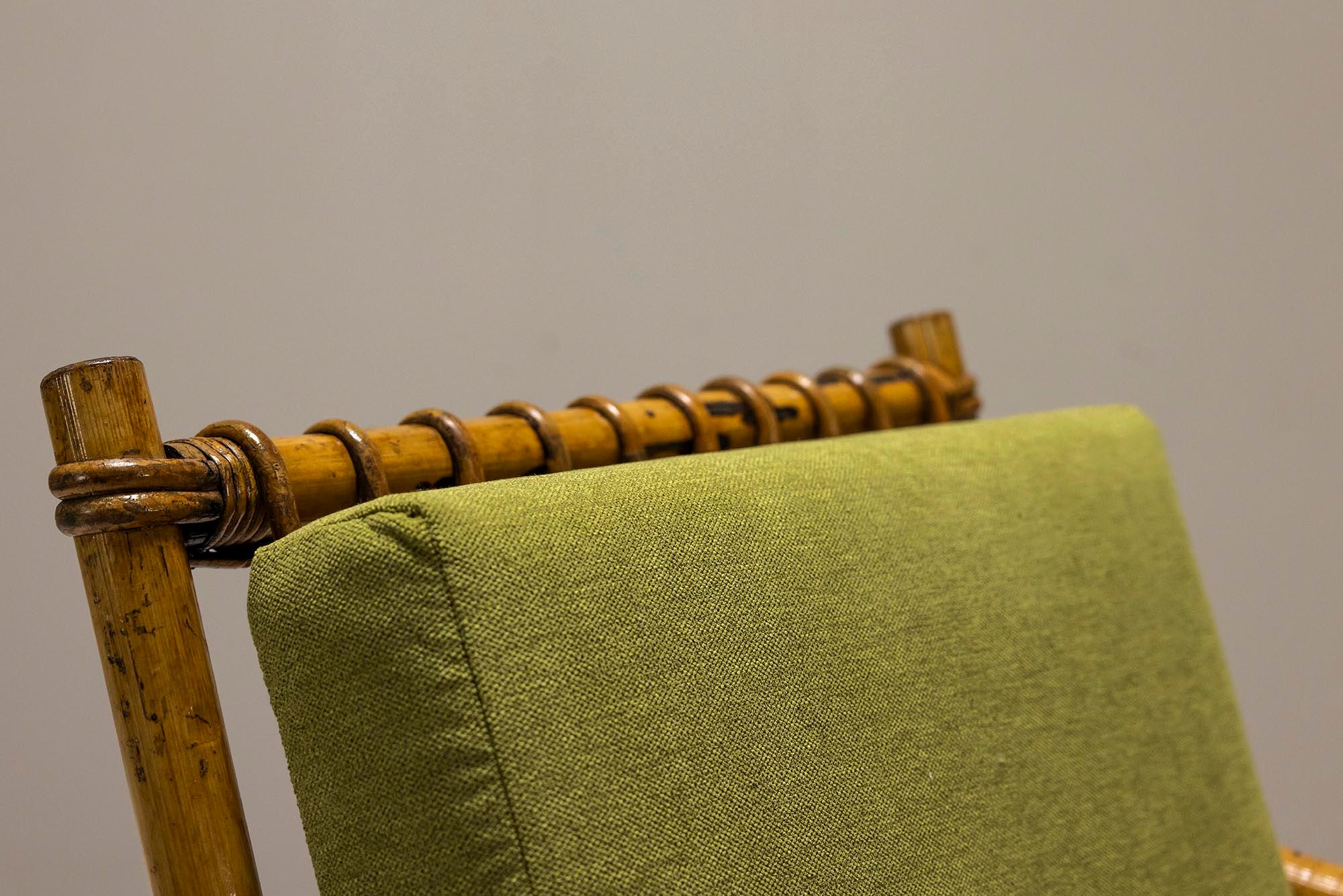 Conjunto de dos sillones de bambú al estilo de Vivai del Sud, Italia Años 70 en venta 3