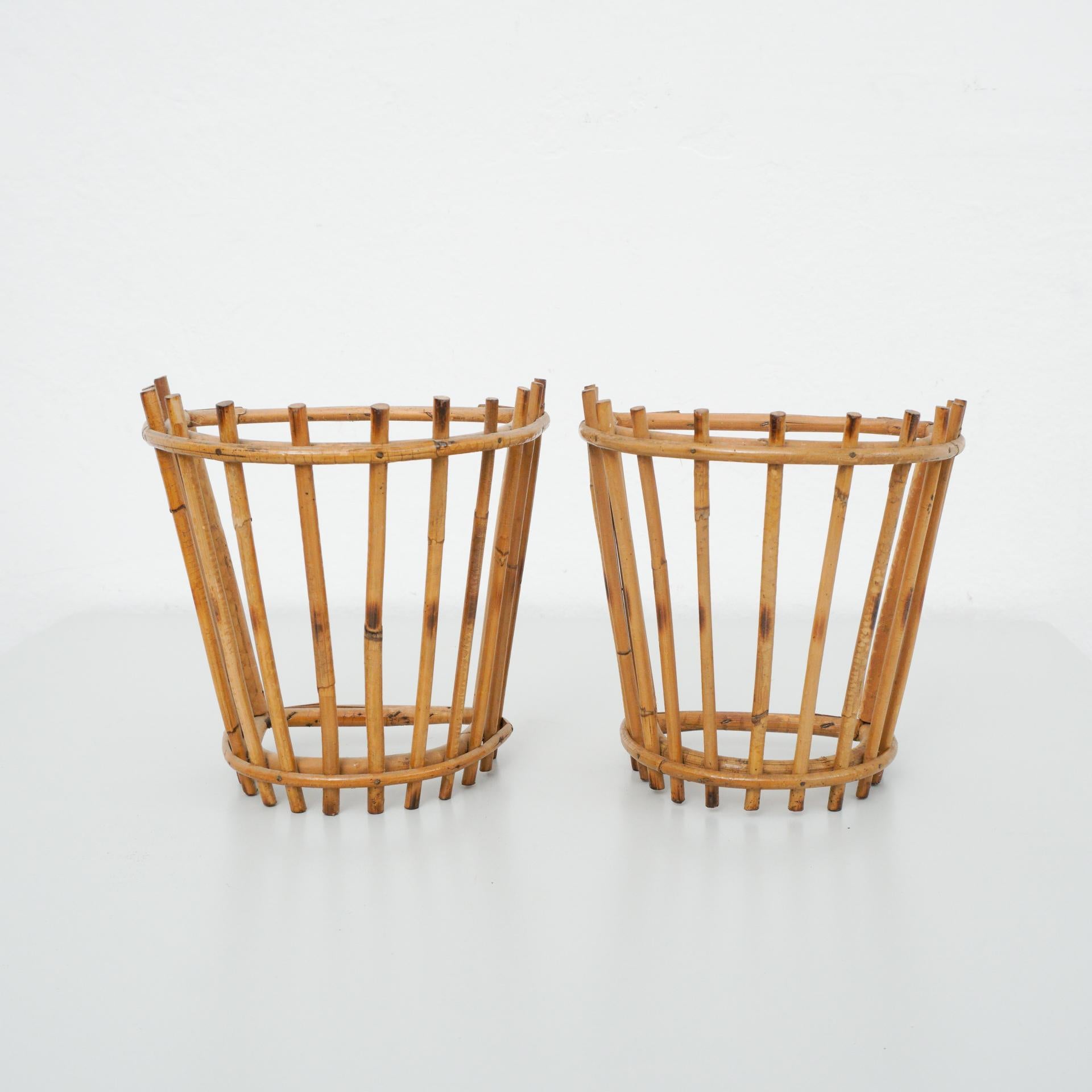 Set of Two Bambu Wall Apliques, circa 1960 For Sale 3