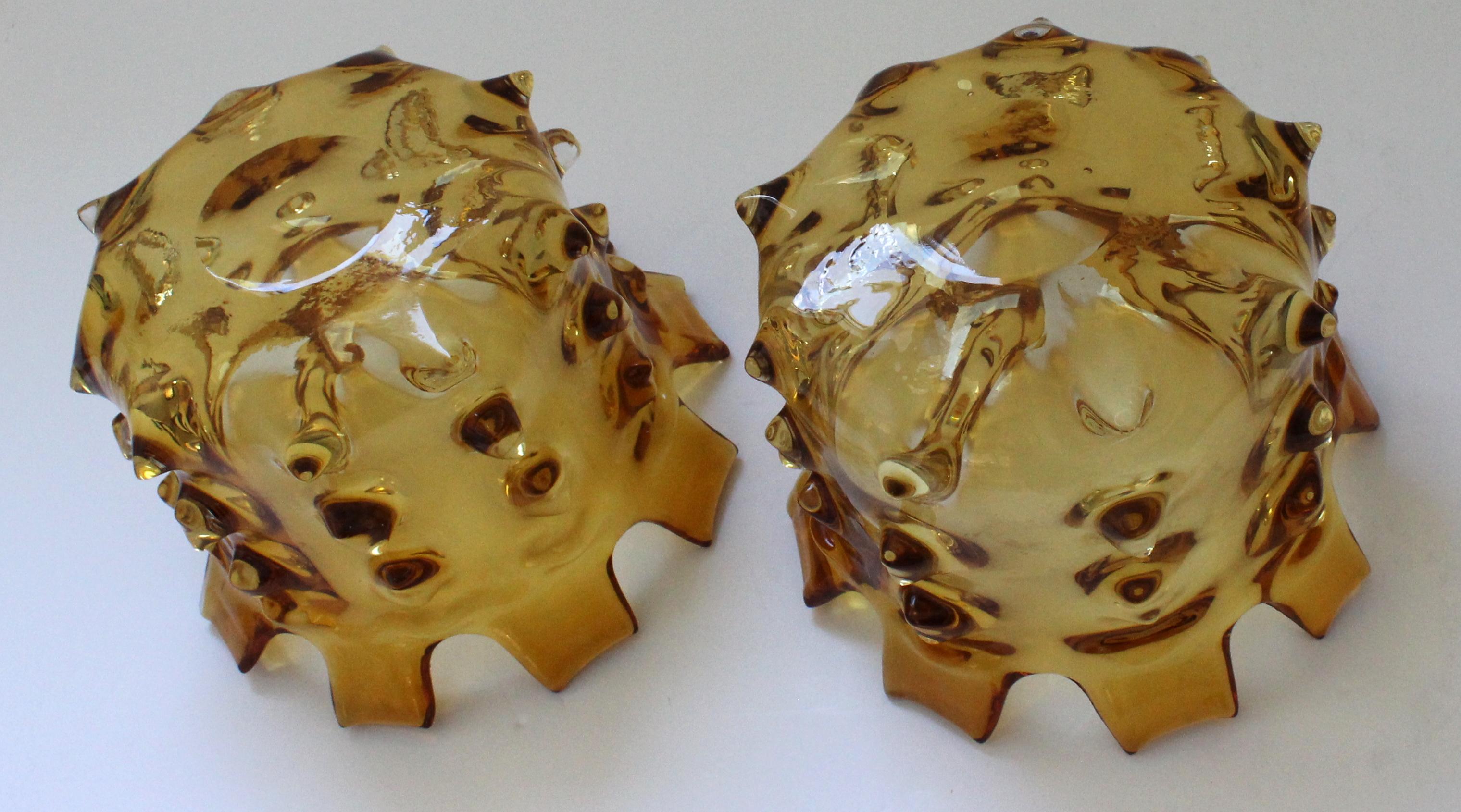 Set of Two Barovier Et Toso Style Murano Glass Vases 4