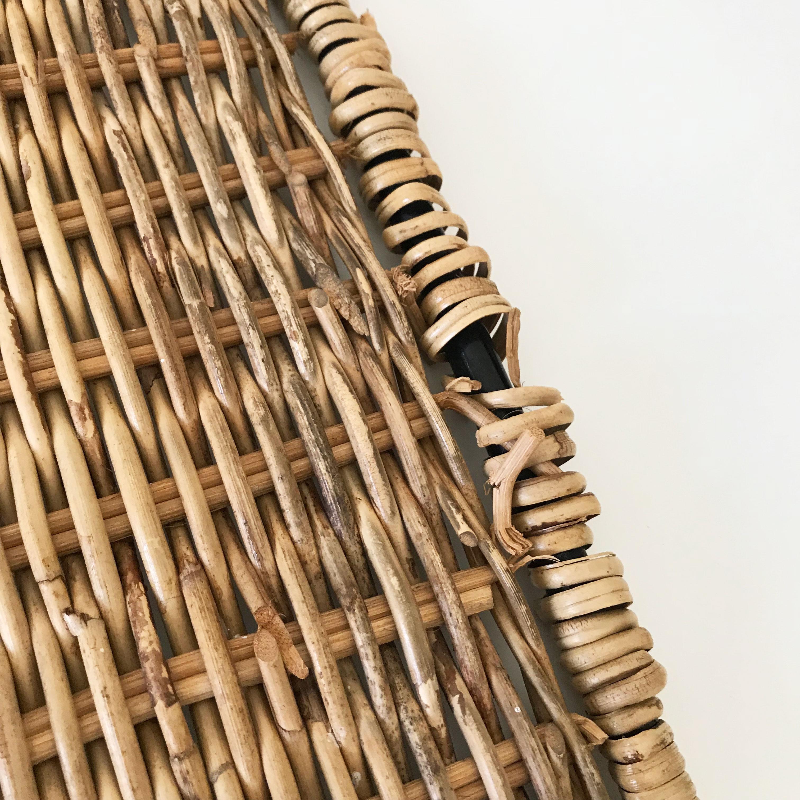 Set of Two Basket Chairs and Stool by Gian Franco Legler, 1951, Switzerland 10