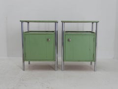 Set of Two Bauhaus Night Stands by Vichr & Co., 1930s