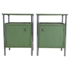 Set of Two Bauhaus Night Stands by Vichr & Co., 1930s