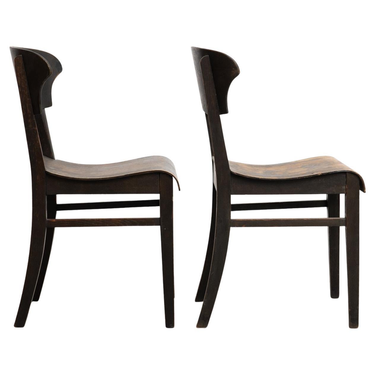 Set of Two Bauhaus-Style Chairs - Germany, 1940s