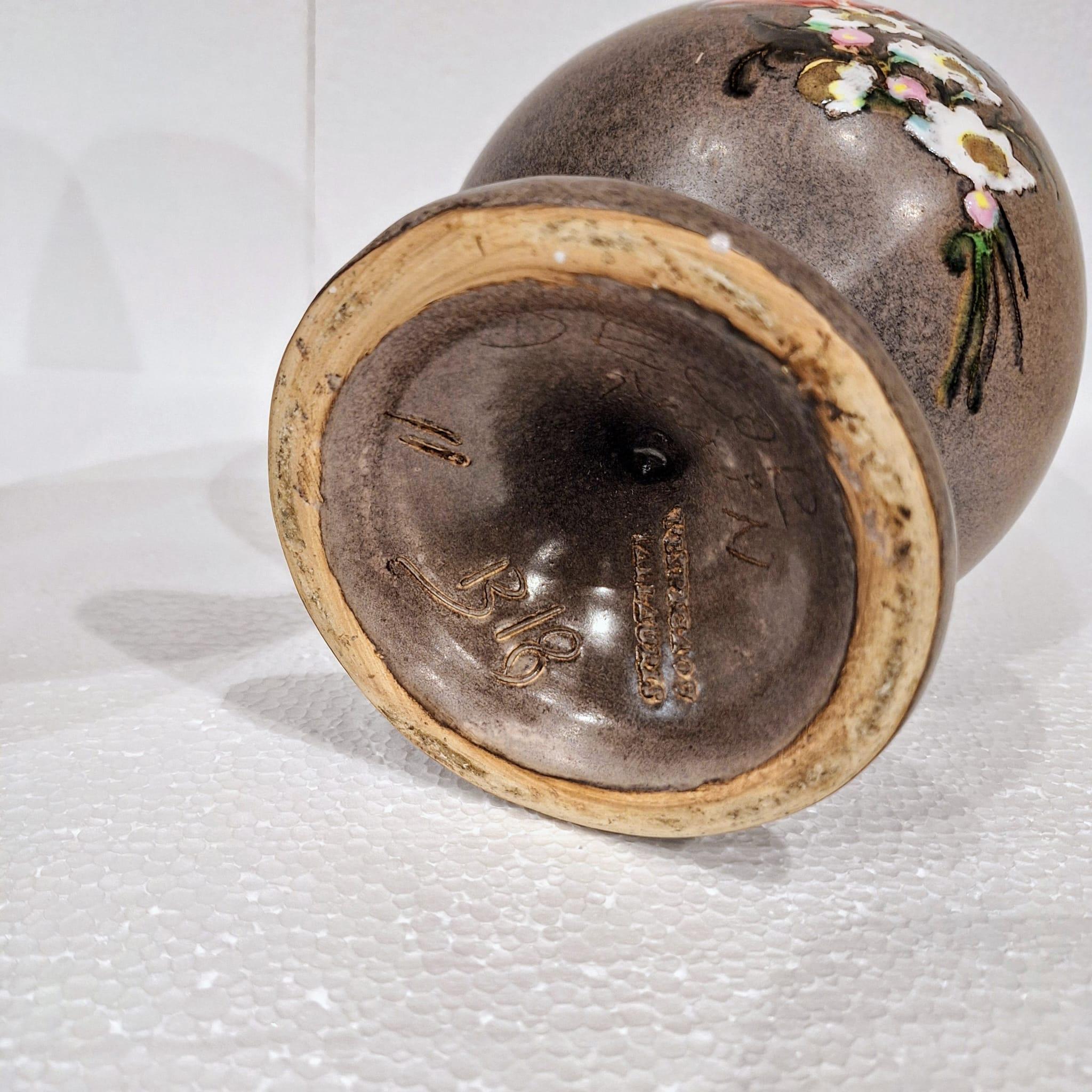 Set of two beautiful ceramic vases from Vallauris In Good Condition For Sale In MIJDRECHT, NL