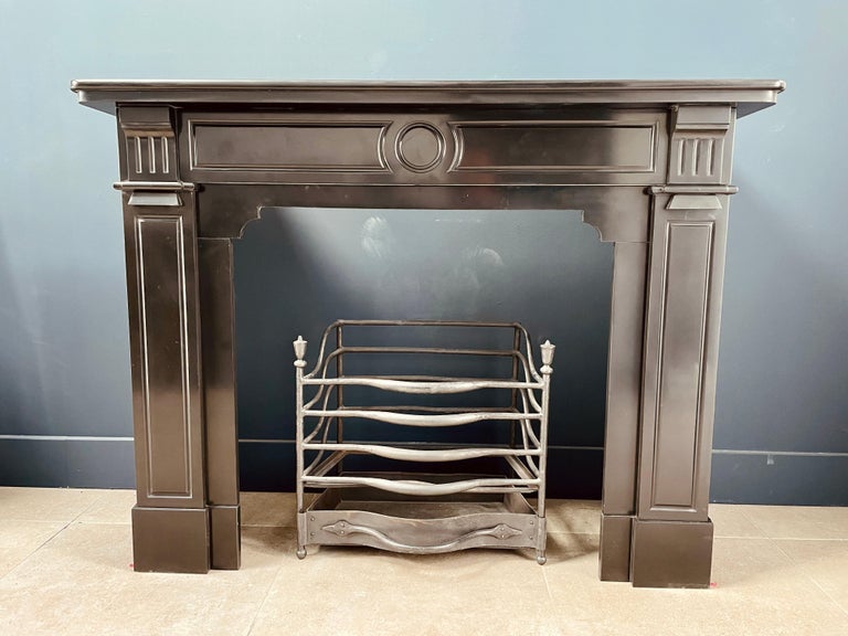 Set of Two Beautiful Marble Antique Circular Fireplaces For Sale at 1stDibs