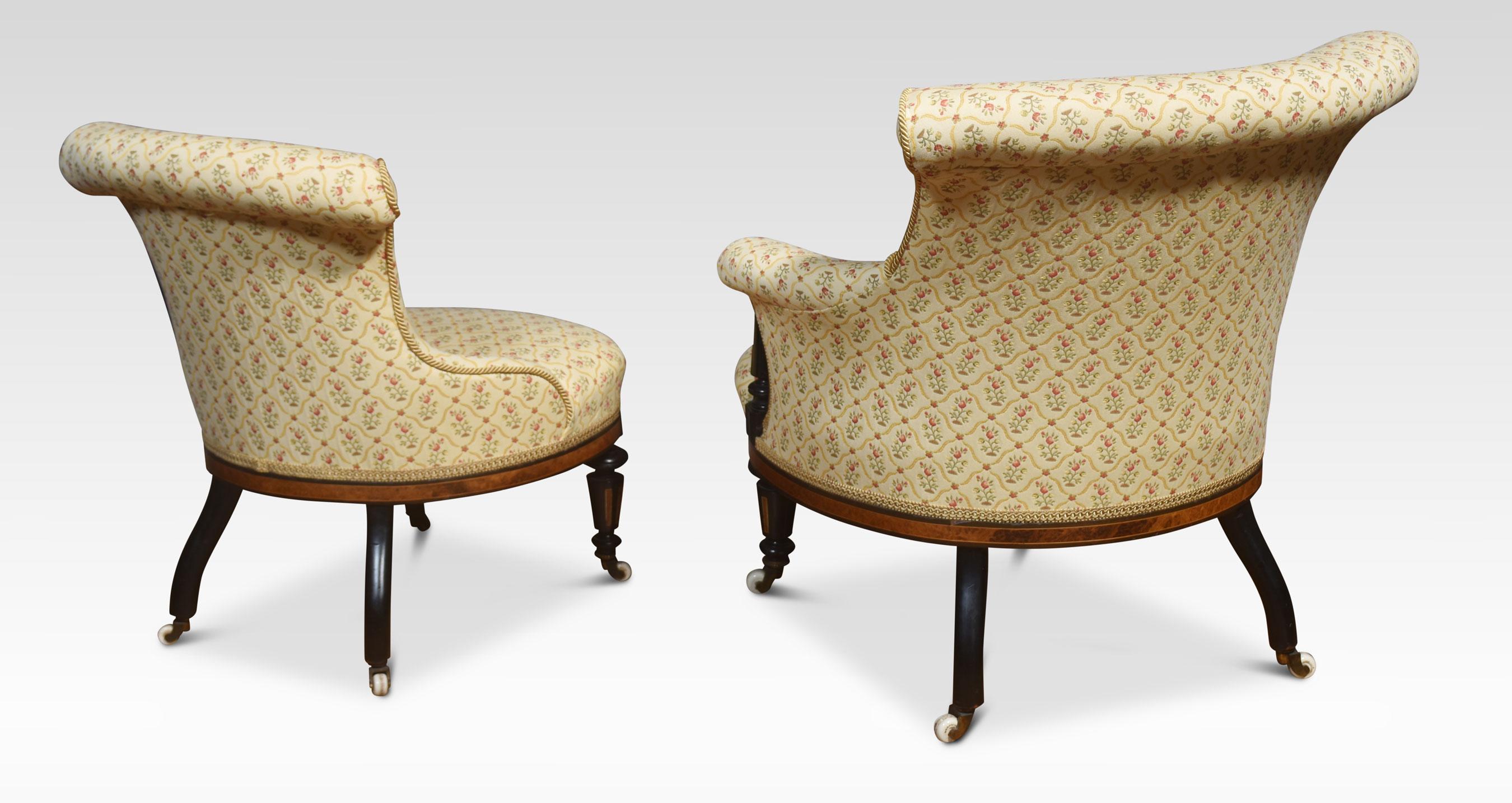 19th Century Set of two bedroom chairs For Sale
