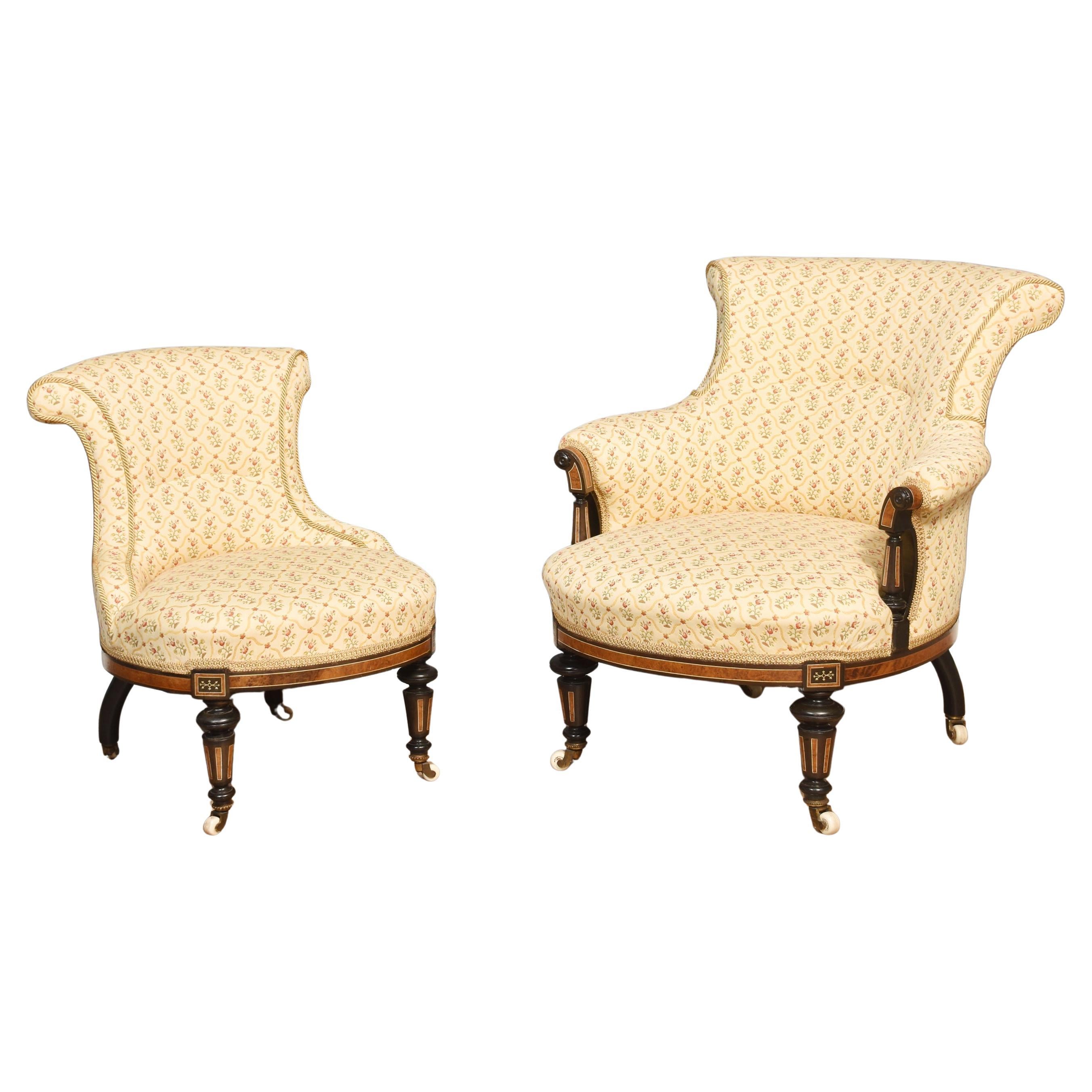 Set of two bedroom chairs