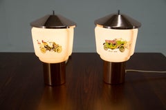Set of Two Bedside Lamps by Lustry, Kamenicky Senov, 1970s
