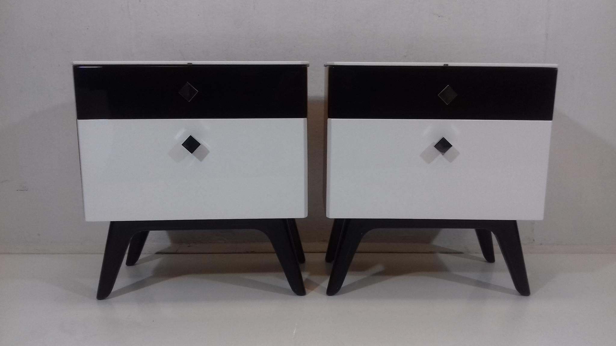 set of two bedside tables