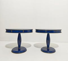 Set of two Bedside Tables attributed to Annibale Colombo, 1980s