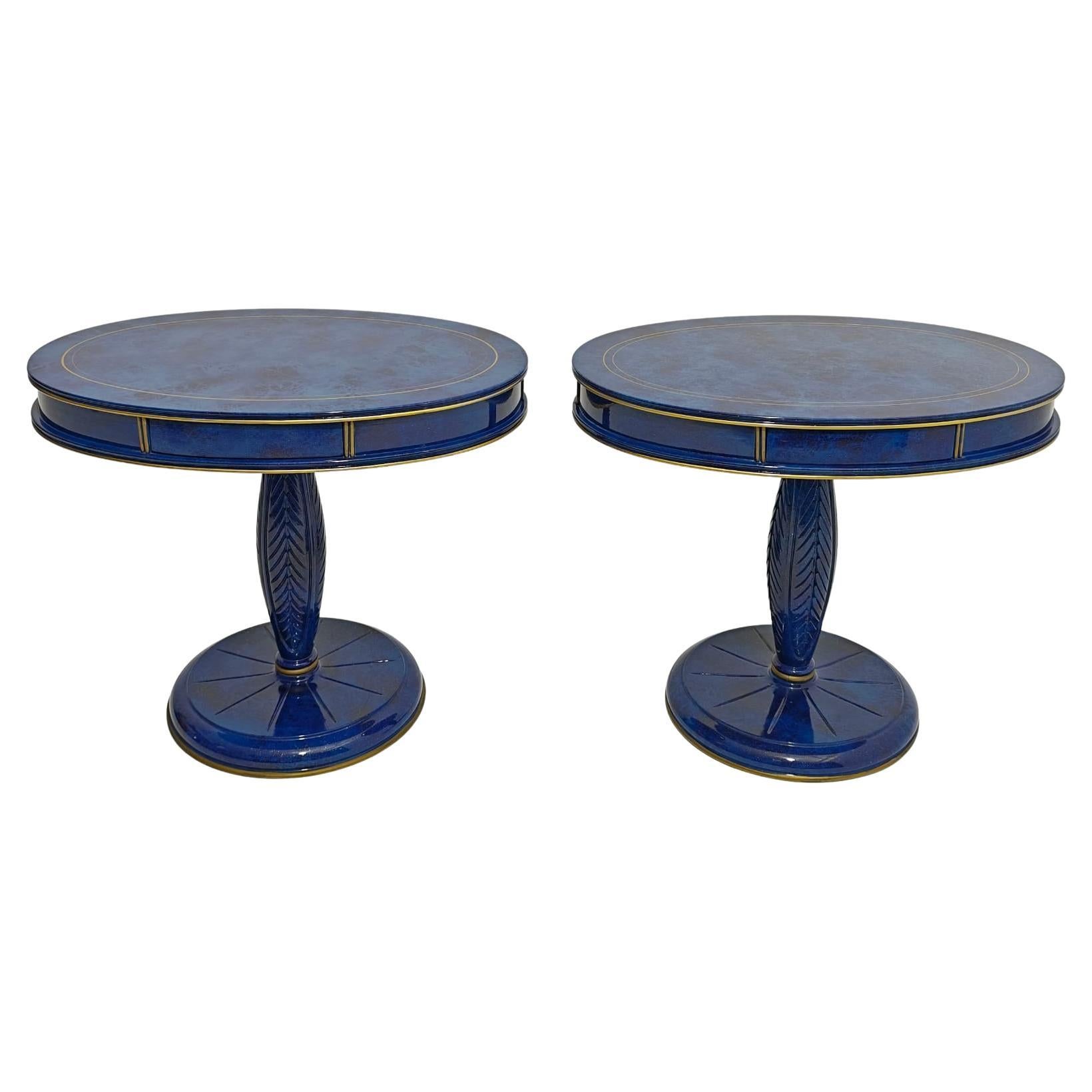 Set of two Bedside Tables attributed to Annibale Colombo, 1980s For Sale