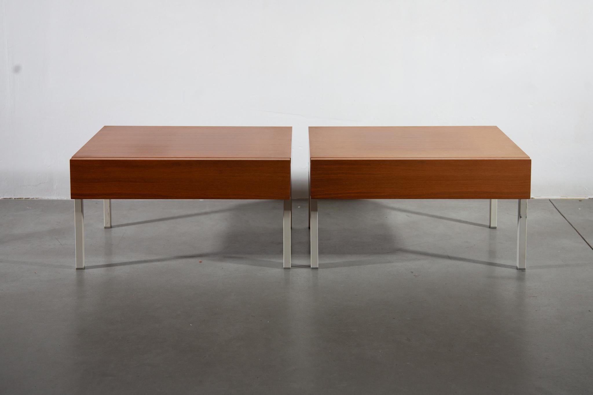 Ensemble de deux tables de chevet conçu par Interlubke, Allemagne, 1970