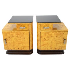 Ensemble de deux tables de chevet conçues par Jindich Halabala pour UP Zvody, années 1950