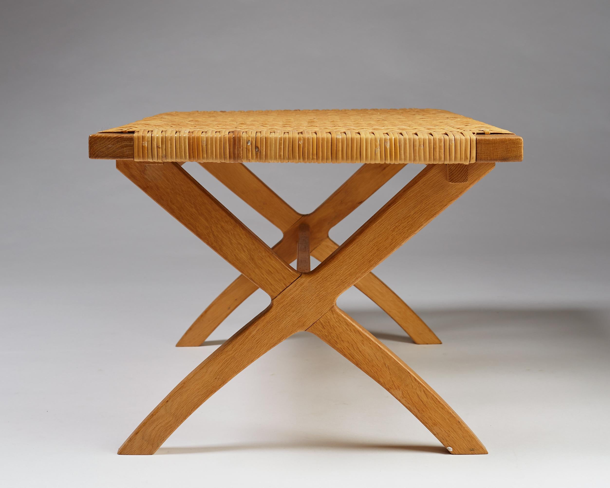 Mid-20th Century Set of Two Benches, Anonymous, Denmark. 1950s