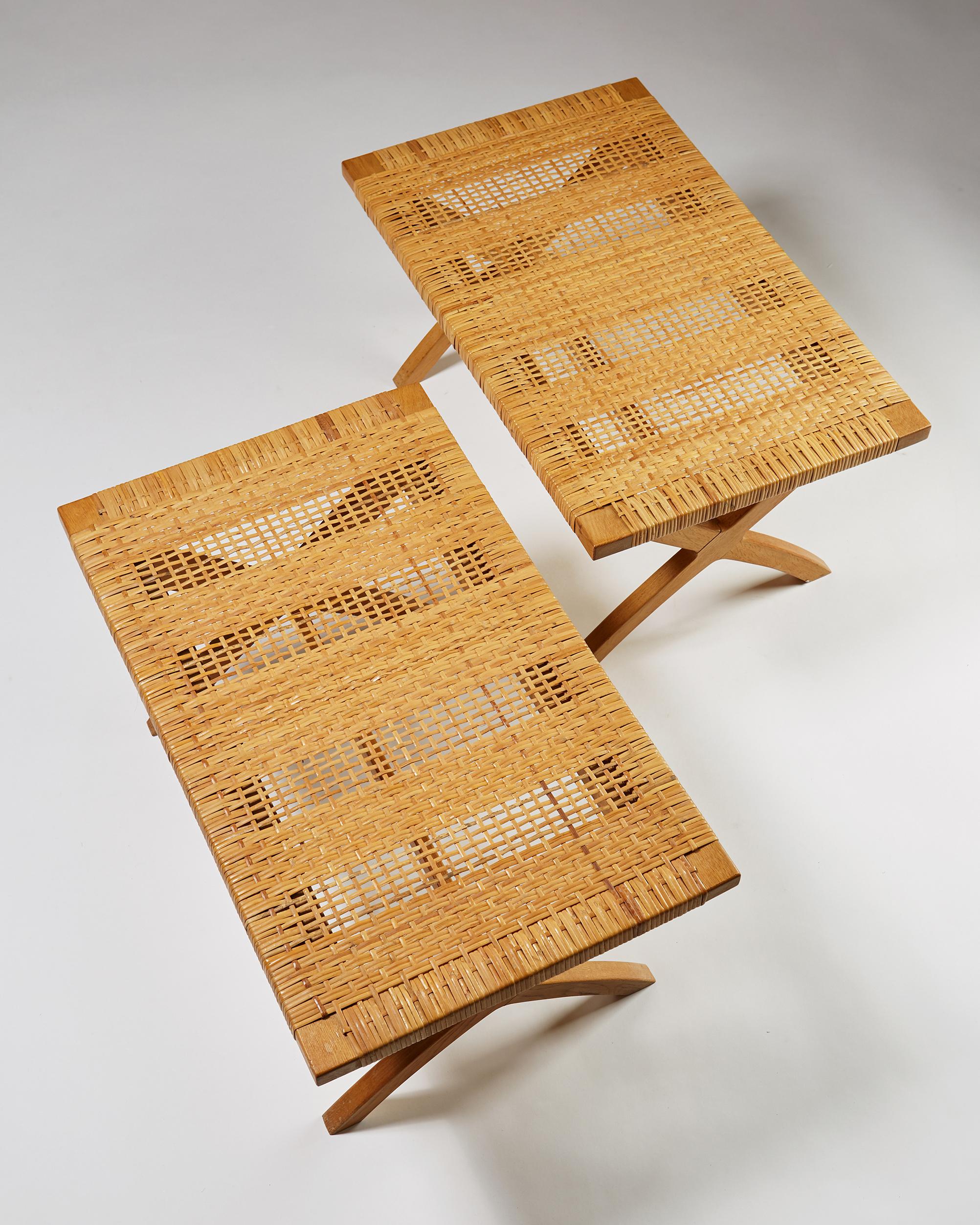 Set of Two Benches, Anonymous, Denmark. 1950s 1