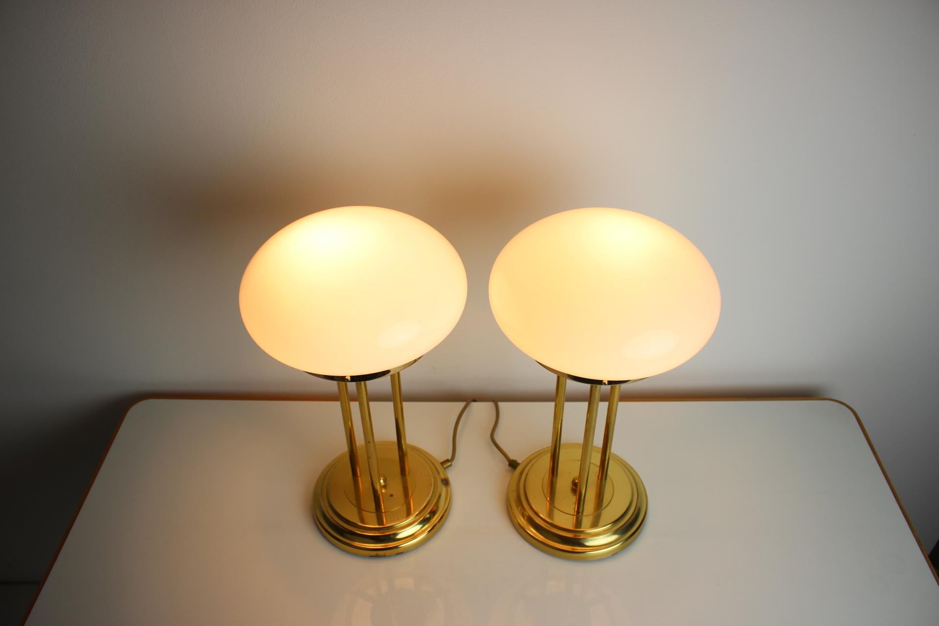 Set of Two Big Table Lamps, 1970's 2