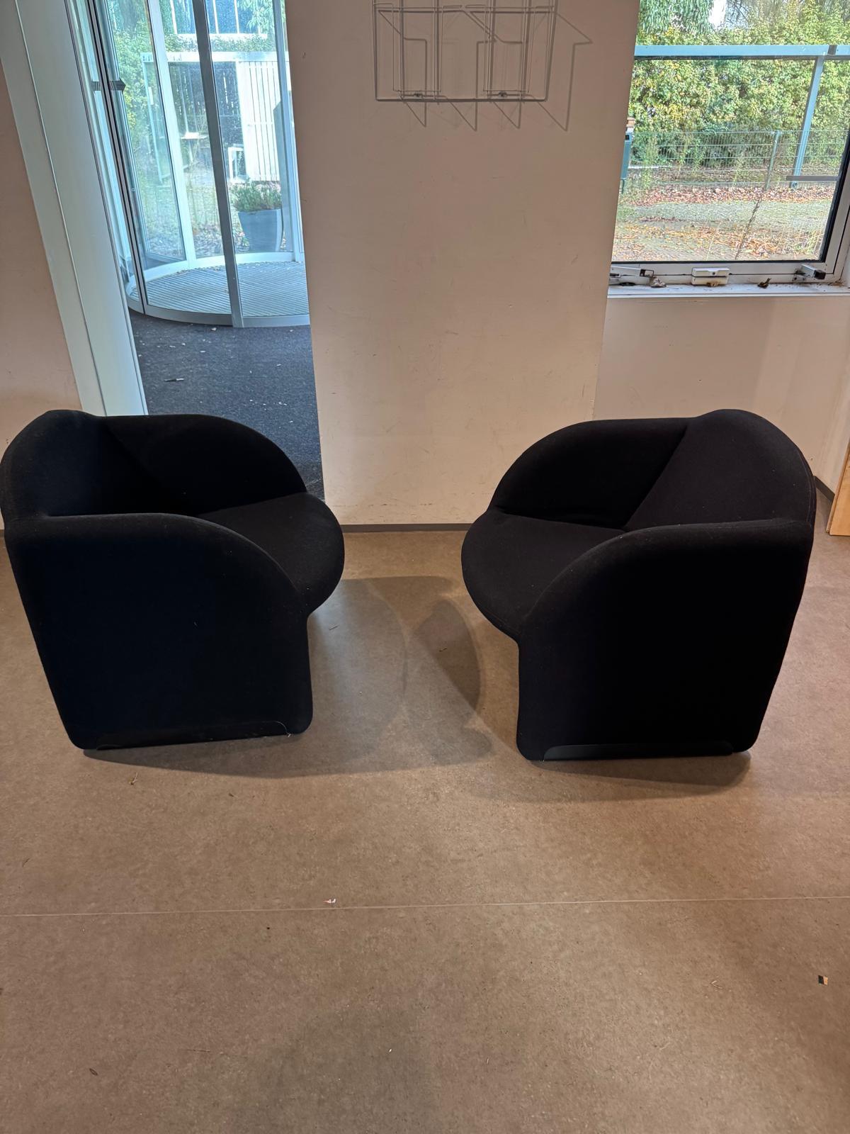 Set de deux Artifort Ben noirs en vente 4