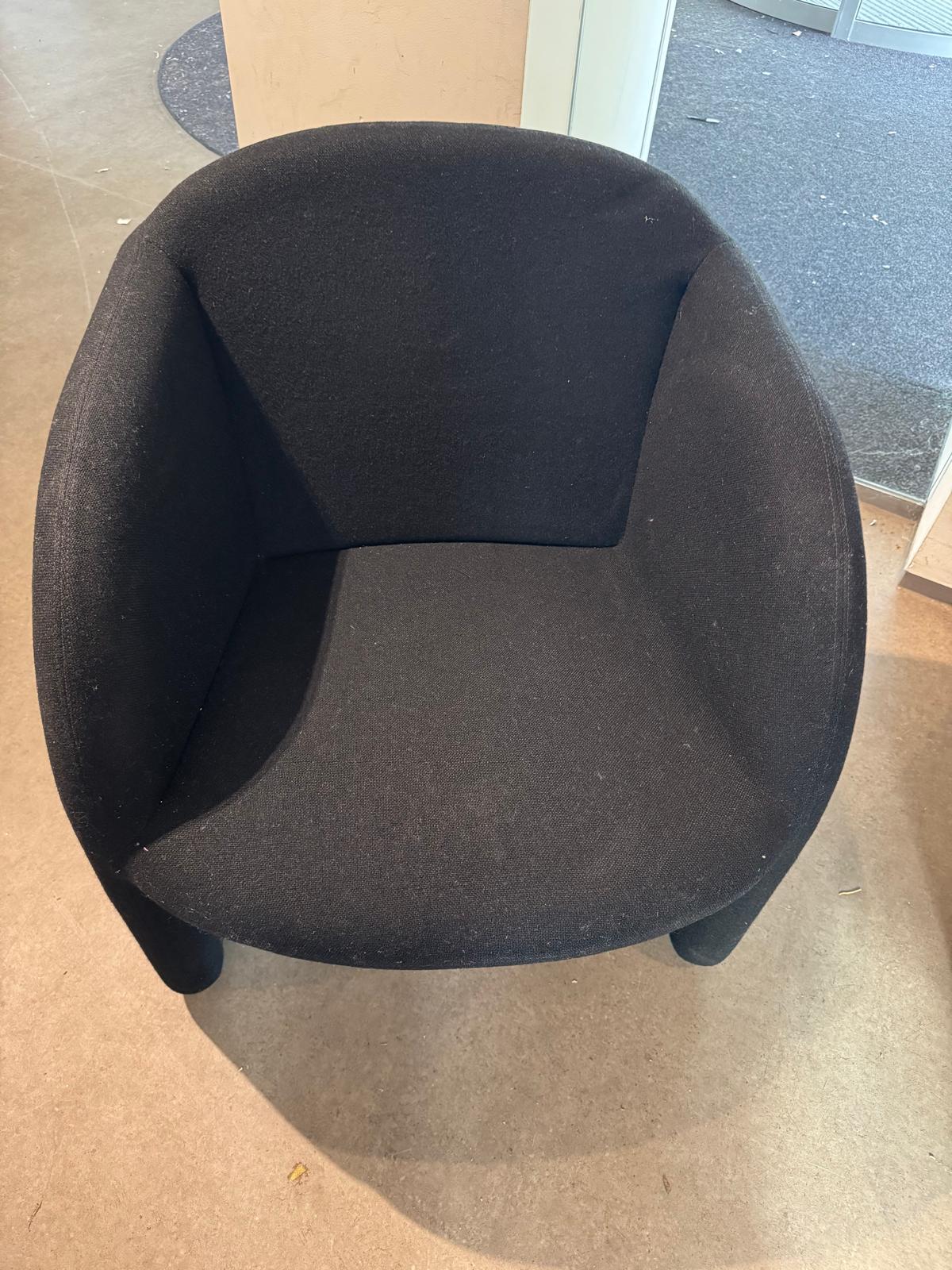 Set de deux Artifort Ben noirs Bon état - En vente à MIJDRECHT, NL