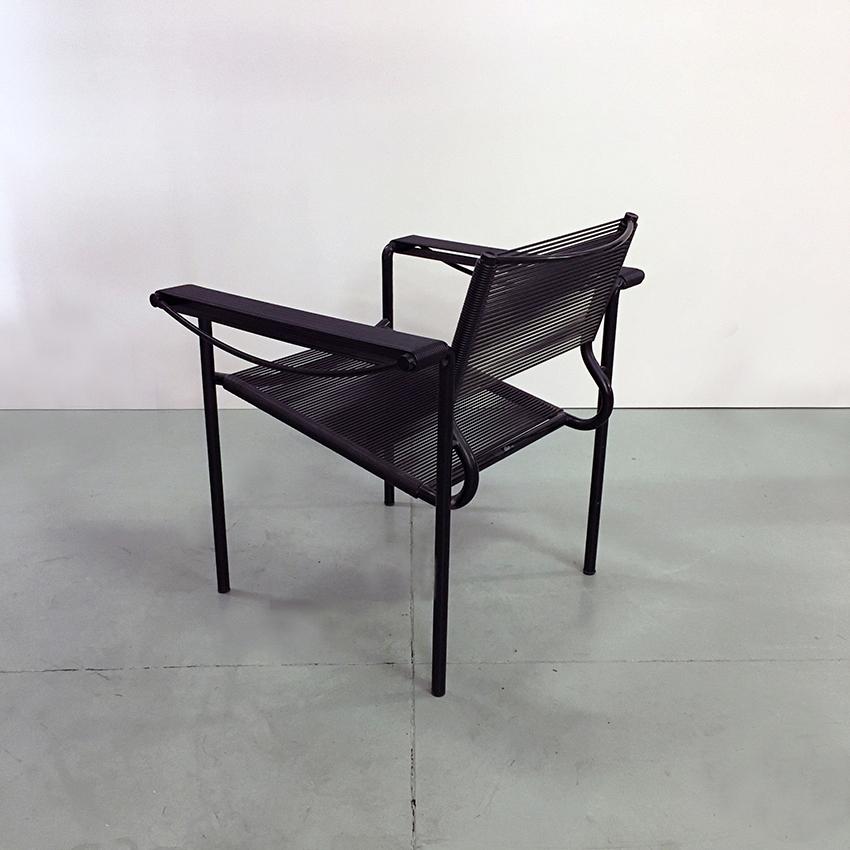 Set of Two Black Scooby Armchair by Giandomenico Belotti for Alias, 1970s In Good Condition For Sale In MIlano, IT