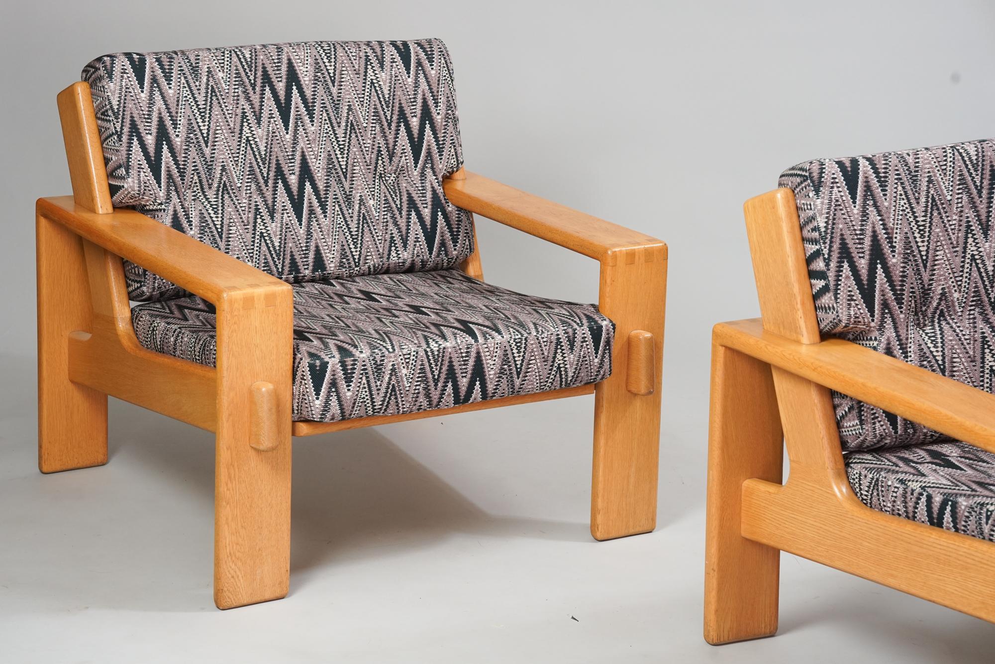 Scandinavian Modern Set of Two Bonanza Armchairs, Esko Pajamies, Asko, Mid-20th Century  For Sale
