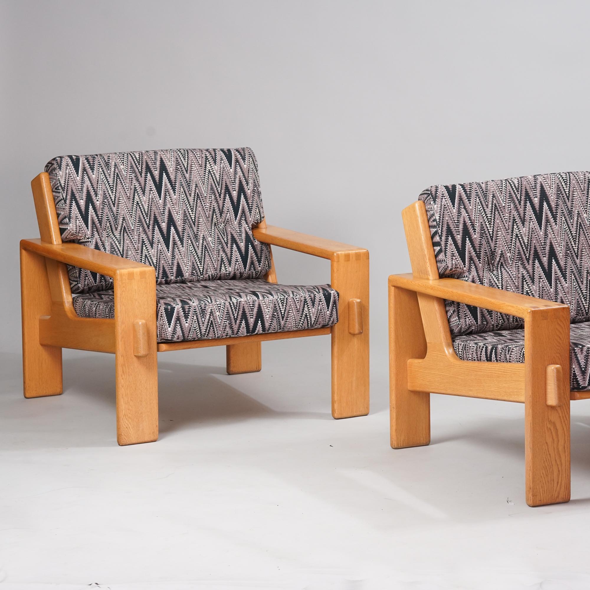 Finnish Set of Two Bonanza Armchairs, Esko Pajamies, Asko, Mid-20th Century  For Sale