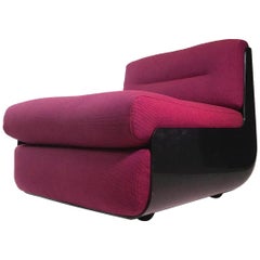 Set of Two Bossa Lounge Chairs Designed by Bonetto and Stoppino New Upholstery