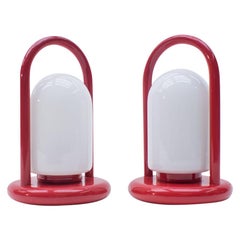 Set of Two Bracket Table Lamps by Massive in Memphis Style, 1960s
