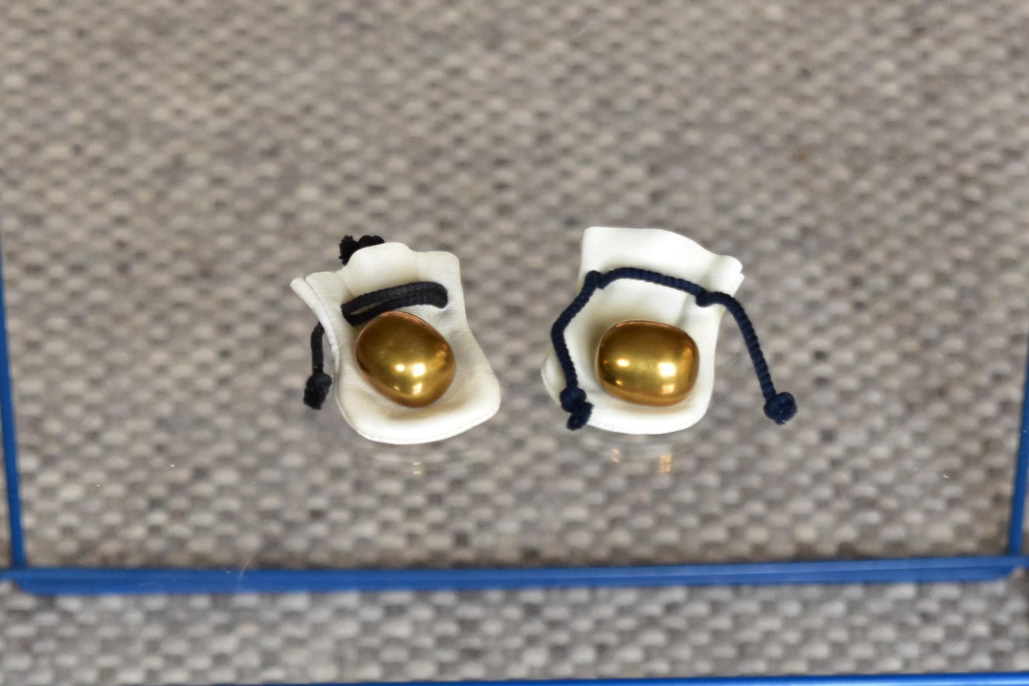 Set von zwei Piet Hein Super-Ei aus Messing von Henning Glahn / Danks Design, Dänemark 1