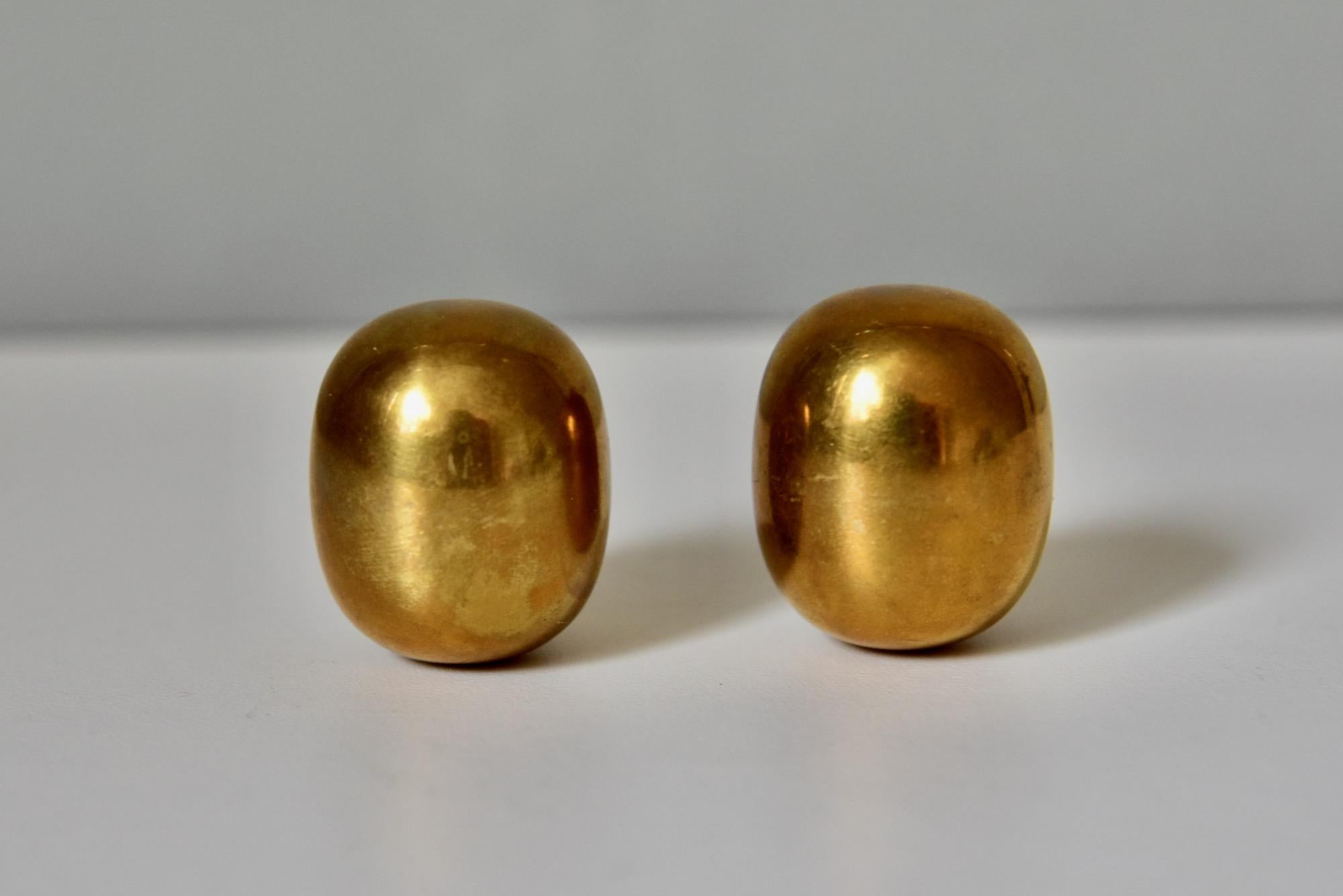 Set von zwei Piet Hein Super-Ei aus Messing von Henning Glahn / Danks Design, Dänemark (Dänisch)