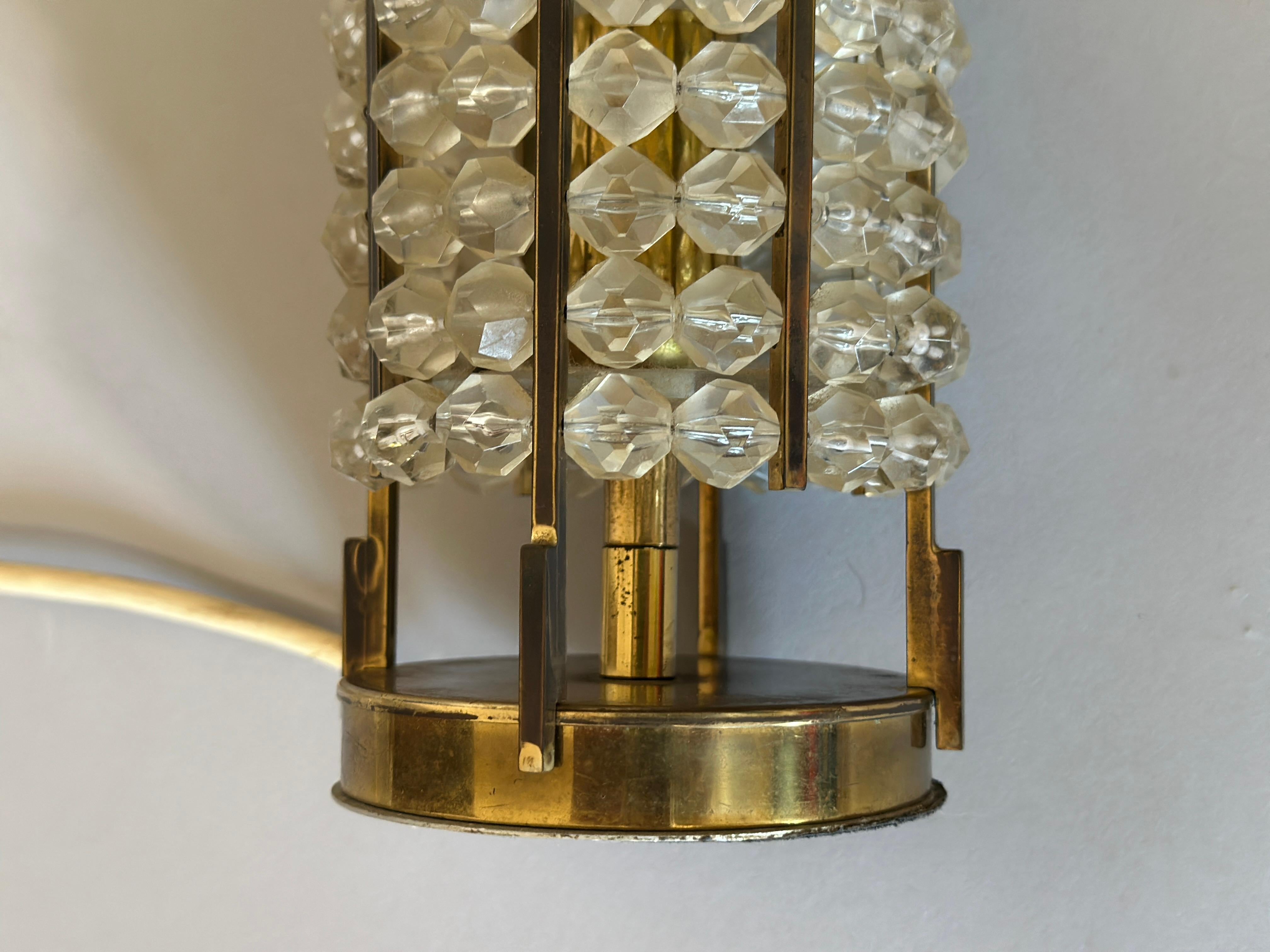 Set of Two Brass Table Lamp, 1950s For Sale 1
